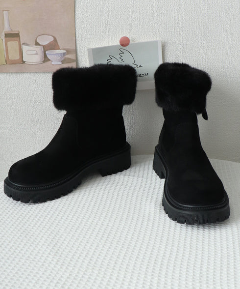 ショートブーツ 厚底ブーツ 裏起毛 美脚 レディース ファーブーツ ストームブーツ 新作 歩きやすい 通勤通学 疲れない カジュアル靴 秋冬 コンフォートブーツ 99YXXY-003