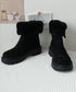 ショートブーツ 厚底ブーツ 裏起毛 美脚 レディース ファーブーツ ストームブーツ 新作 歩きやすい 通勤通学 疲れない カジュアル靴 秋冬 コンフォートブーツ 99YXXY-003