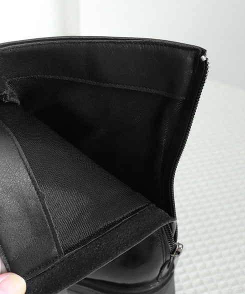 ショートブーツ レディース 太ヒール スクエアトゥ ブーティ バックジップ 韓国風ブーツ 歩きやすい 履きやすい おしゃれ 大人 カッコイイ カジュアル 通勤 99YXXY-005