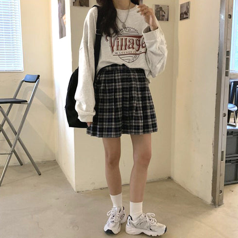 ロゴTシャツ レディース 長袖 韓国 トップス ロング丈 トレーナー オーバーサイズ ゆったり 体型カバー オルチャン カジュアル おしゃれ 英字ロゴ 99YYH-034