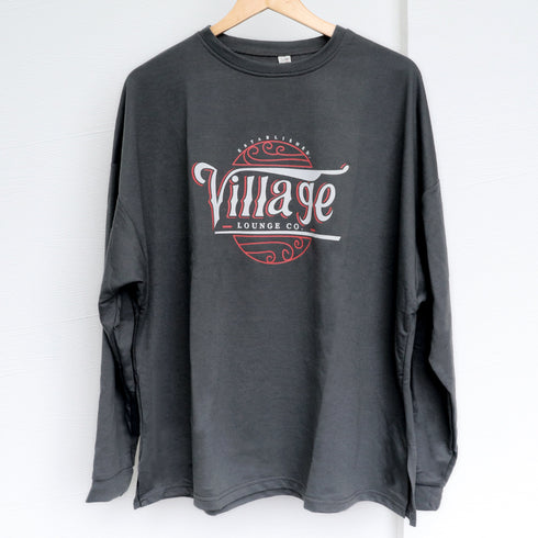 ロゴTシャツ レディース 長袖 韓国 トップス ロング丈 トレーナー オーバーサイズ ゆったり 体型カバー オルチャン カジュアル おしゃれ 英字ロゴ 99YYH-034