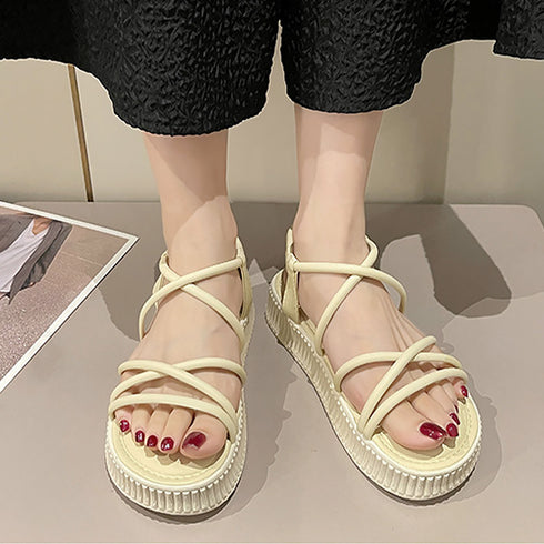 厚底サンダル ストラップサンダル 夏 レディース サマー ベルトサンダル ボリューム 履きやすい 歩きやすい 美脚 人気 カジュアル 痛くない オルチャン 99YYXC-017