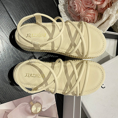 厚底サンダル ストラップサンダル 夏 レディース サマー ベルトサンダル ボリューム 履きやすい 歩きやすい 美脚 人気 カジュアル 痛くない オルチャン 99YYXC-017