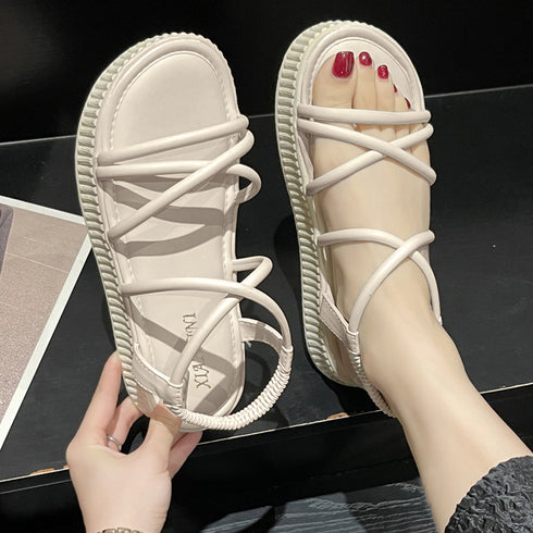 厚底サンダル ストラップサンダル 夏 レディース サマー ベルトサンダル ボリューム 履きやすい 歩きやすい 美脚 人気 カジュアル 痛くない オルチャン 99YYXC-017