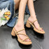 ミュールサンダル ヒールサンダル 韓国夏 レディース サマー ストラップサンダル 美脚 太ヒール おしゃれ 通勤 歩きやすい きれいめ 大人 リゾートデート靴 99YYXC-020