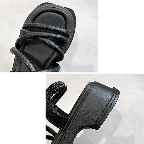 厚底サンダル ストラップサンダル 美脚夏 レディースシューズ スポーツサンダル 歩きやすい 走れるくつ おしゃれ カジュアル 大人 旅行レジャー アウトドア 韓国 99YYXC-023