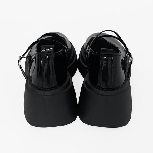 パンプス 厚底 ダブルストラップ 韓国 レディースシューズ 太めヒール 走れるパンプス 美脚 歩きやすい コンフォート シンプル おしゃれ 大人 可愛い 春夏秋 99YYXC-027