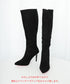 ロングブーツ ニーハイブーツ レディース 9cmハイヒール 美脚ブーツ 脚長 膝下 スエード調 大人 オルチャン きれいめ シンプル 秋冬 人気 韓国 99YYXC-033