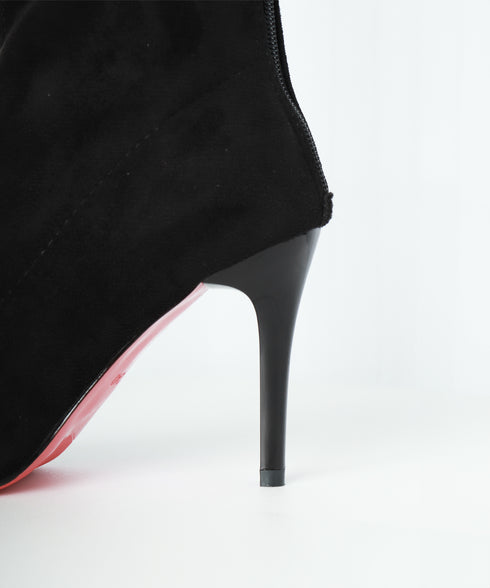 ロングブーツ ニーハイブーツ レディース 9cmハイヒール 美脚ブーツ 脚長 膝下 スエード調 大人 オルチャン きれいめ シンプル 秋冬 人気 韓国 99YYXC-033