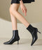 ショートブーツ 裏起毛ブーティー 秋冬 レディースブーツ 無地ブーツ PU スエード 美脚 大人 通勤 韓国 暖かい おしゃれ シンプル 痛くない 99YYXC-035