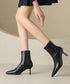 ショートブーツ 裏起毛ブーティー 秋冬 レディースブーツ 無地ブーツ PU スエード 美脚 大人 通勤 韓国 暖かい おしゃれ シンプル 痛くない 99YYXC-035