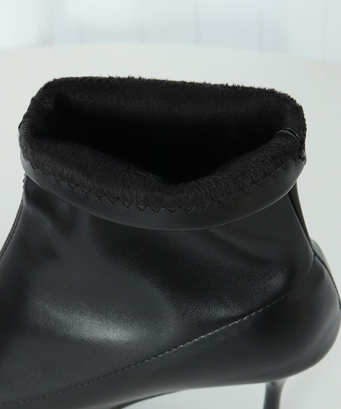 ショートブーツ 裏起毛ブーティー 秋冬 レディースブーツ 無地ブーツ PU スエード 美脚 大人 通勤 韓国 暖かい おしゃれ シンプル 痛くない 99YYXC-035