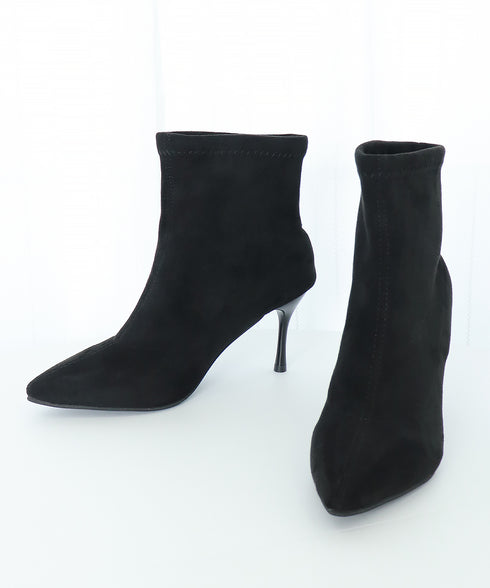 ショートブーツ 裏起毛ブーティー 秋冬 レディースブーツ 無地ブーツ PU スエード 美脚 大人 通勤 韓国 暖かい おしゃれ シンプル 痛くない 99YYXC-035