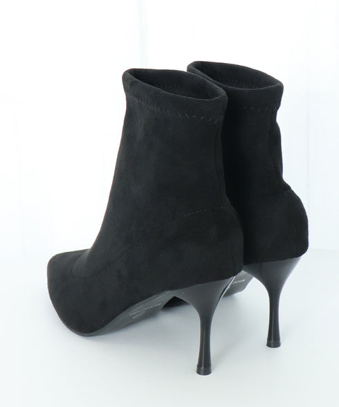 ショートブーツ 裏起毛ブーティー 秋冬 レディースブーツ 無地ブーツ PU スエード 美脚 大人 通勤 韓国 暖かい おしゃれ シンプル 痛くない 99YYXC-035