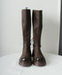 ロングブーツ 厚底ブーツ ニーハイブーツ レディースブーツ チャンキーヒール 秋冬 膝下 おしゃれ バックジップ 歩きやすい カジュアル 美脚脚長ブーツ 人気くつ 99YYXC-036