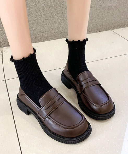 ローファー レディース PU ローヒール レザー調 可愛い 美脚 走れるパンプス 通勤通学 疲れにくい 歩きやすい おしゃれ 快適 オルチャン クラシック おじ靴 99YYXC-038