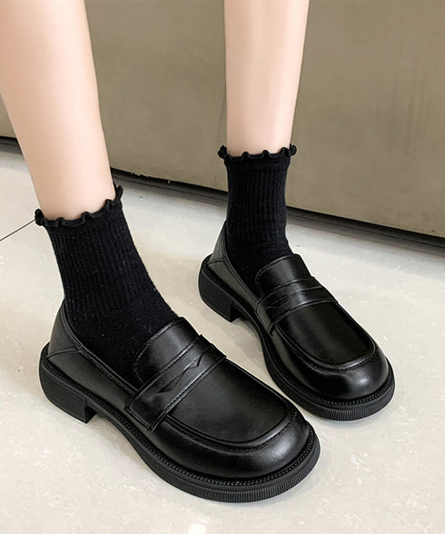 ローファー レディース PU ローヒール レザー調 可愛い 美脚 走れるパンプス 通勤通学 疲れにくい 歩きやすい おしゃれ 快適 オルチャン クラシック おじ靴 99YYXC-038