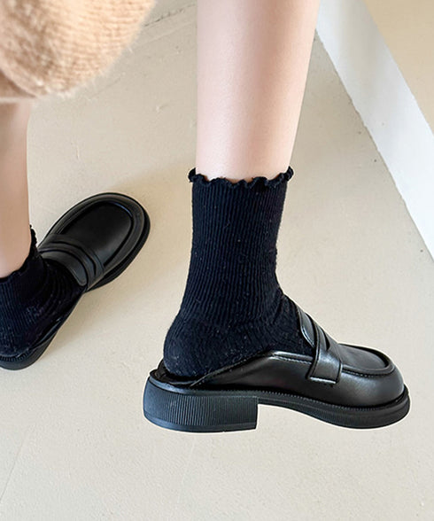 ローファー レディース PU ローヒール レザー調 可愛い 美脚 走れるパンプス 通勤通学 疲れにくい 歩きやすい おしゃれ 快適 オルチャン クラシック おじ靴 99YYXC-038