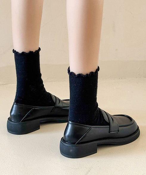 ローファー レディース PU ローヒール レザー調 可愛い 美脚 走れるパンプス 通勤通学 疲れにくい 歩きやすい おしゃれ 快適 オルチャン クラシック おじ靴 99YYXC-038