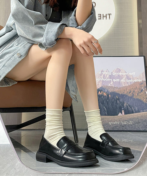 ローファー レディース PU ローヒール レザー調 可愛い 美脚 走れるパンプス 通勤通学 疲れにくい 歩きやすい おしゃれ 快適 オルチャン クラシック おじ靴 99YYXC-038