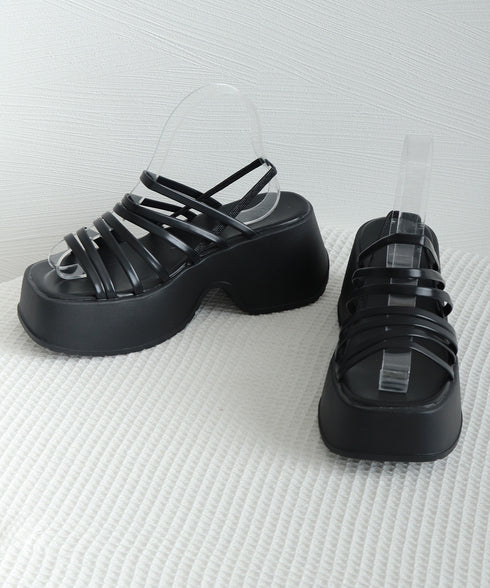 厚底サンダル ストラップサンダル 美脚夏 太ヒールサンダル ベルト ボリュームソール お洒落 カジュアル 疲れにくい 歩きやすい オルチャン 通勤通学 人気 99YYXC-043