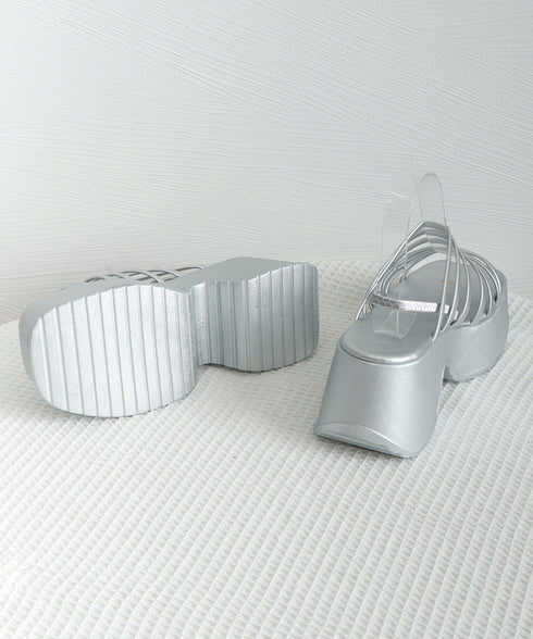 厚底サンダル ストラップサンダル 美脚夏 太ヒールサンダル ベルト ボリュームソール お洒落 カジュアル 疲れにくい 歩きやすい オルチャン 通勤通学 人気 99YYXC-043