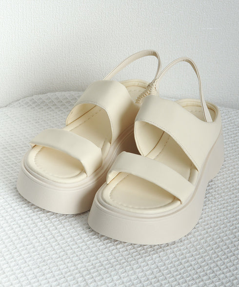 厚底サンダル ボリュームソール 美脚 夏 レディース スポーツサンダル ベルトサンダル 歩きやすい 疲れない お洒落 オルチャン カジュアル 旅行くつ 99YYXC-044