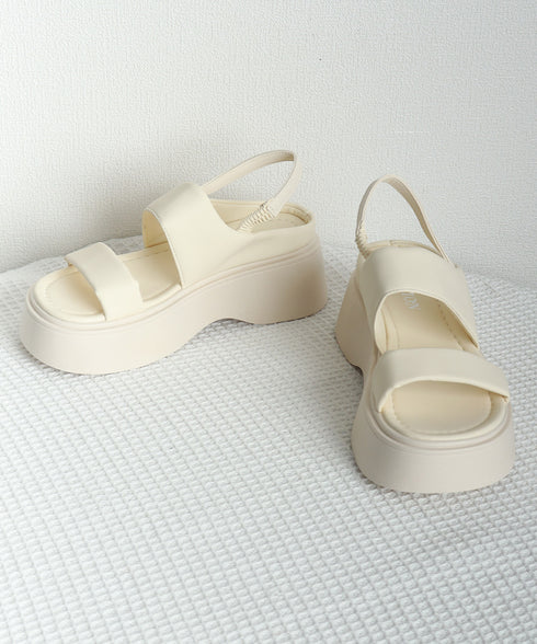 厚底サンダル ボリュームソール 美脚 夏 レディース スポーツサンダル ベルトサンダル 歩きやすい 疲れない お洒落 オルチャン カジュアル 旅行くつ 99YYXC-044