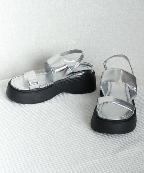 厚底サンダル ボリュームソール 美脚 夏 レディース スポーツサンダル ベルトサンダル 歩きやすい 疲れない お洒落 オルチャン カジュアル 旅行くつ 99YYXC-044