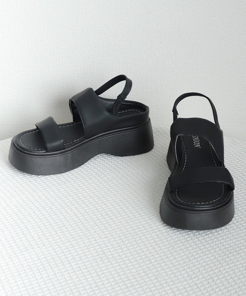 厚底サンダル ボリュームソール 美脚 夏 レディース スポーツサンダル ベルトサンダル 歩きやすい 疲れない お洒落 オルチャン カジュアル 旅行くつ 99YYXC-044