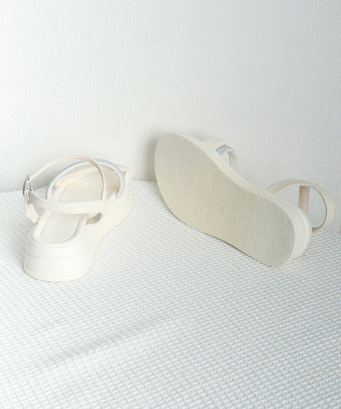 厚底サンダル ラインストーン レディース ボリュームソール靴 ストラップ 美脚 履きやすい 疲れない お洒落 可愛い 海旅行 ビーチ 99YYXC-048