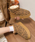 厚底ムートンブーツ レオパード柄 裏起毛 レディース 防寒ブーツ フラットソール あったか 保温 もこもこ 大人 可愛い おしゃれ カジュアル 疲れない 冷え対策 99YYXC-049