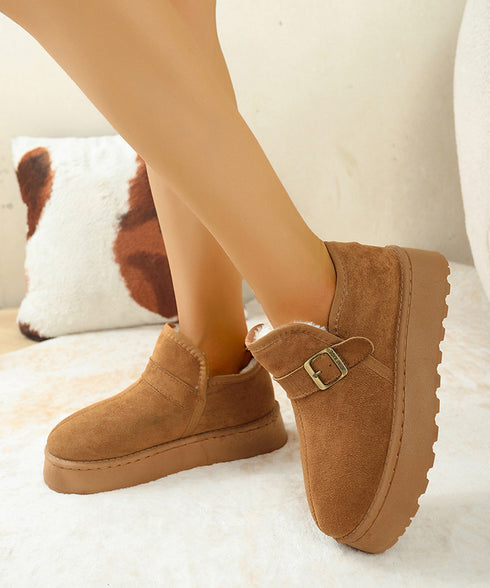 ムートンブーツ 厚底 ショートブーツ 冬 レディース ボアブーツ 裏起毛ブーティ ファームートン 大人 歩きやすい ボリュームソール カジュアル お出かけ 旅行 99YYXC-050
