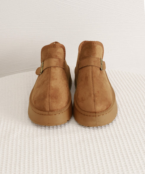 ムートンブーツ 厚底 ショートブーツ 冬 レディース ボアブーツ 裏起毛ブーティ ファームートン 大人 歩きやすい ボリュームソール カジュアル お出かけ 旅行 99YYXC-050