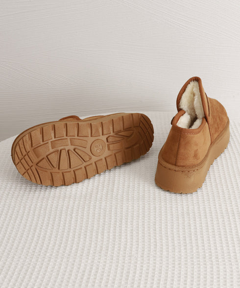 ムートンブーツ 厚底 ショートブーツ 冬 レディース ボアブーツ 裏起毛ブーティ ファームートン 大人 歩きやすい ボリュームソール カジュアル お出かけ 旅行 99YYXC-050