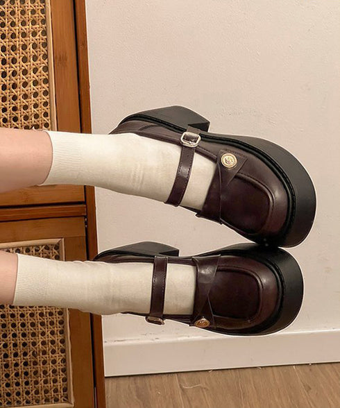 厚底ローファー レディース 太ヒール パンプス チャンキーヒール ボリュームソール 可愛い 疲れにくい 歩きやすい クラシック オルチャン 通勤通学 99YYXC-054