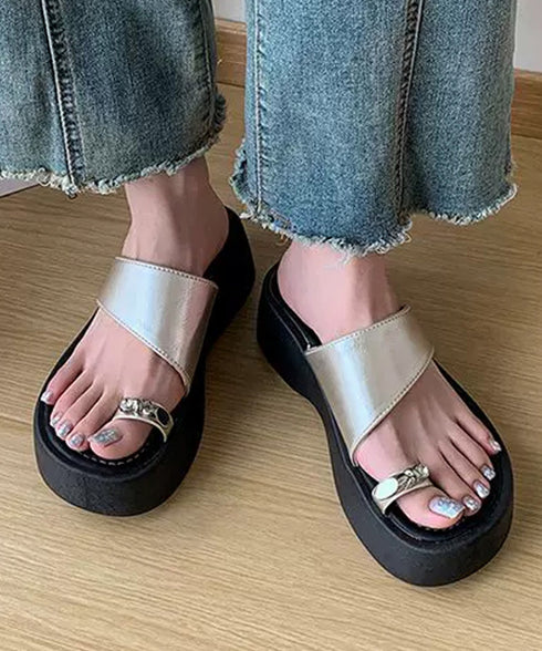 厚底トングサンダル 美脚脚長 おしゃれ靴 レディースシューズ コンフォートサンダル 韓国風 大人女子 サマーサンダル カジュアルシンプル 疲れにくい 海旅行くつ 99YYXC-065