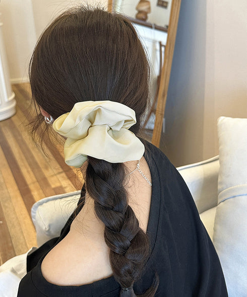 サテンヘアゴム シュシュ韓国風 無地7色 レディース ヘアアレンジ 髪留め 髪飾り オルチャン おしゃれ カジュアル 大人っぽい 可愛い 韓国ファッション 雑貨 99ZMDZ-001