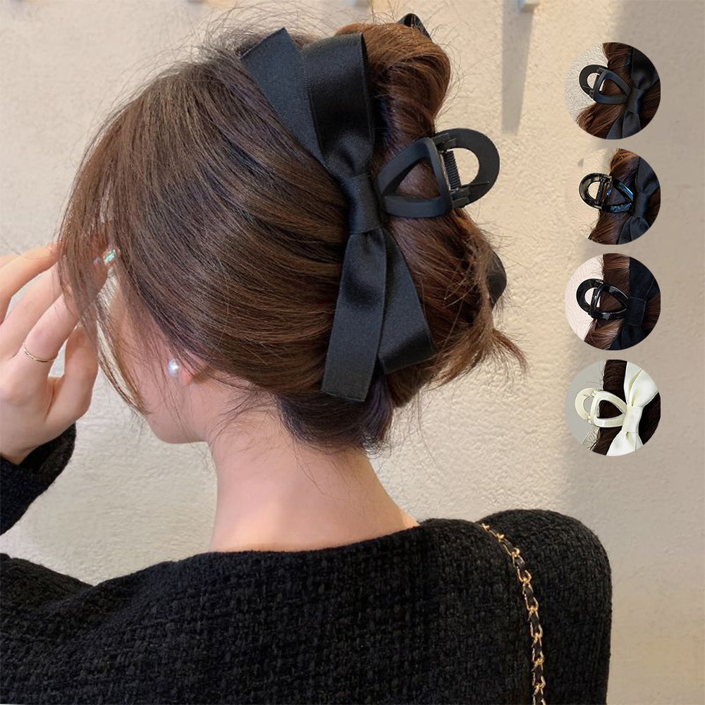 ヘアクリップ バンスクリップ リボン