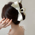 ヘアクリップ バンスクリップ リボン レディース ヘアアクセサリー 大人 まとめ髪 お洒落 オフィス雑貨 髪飾り 結婚式 演奏会 可愛い 女子会 髪留め 99ZMDZ-005