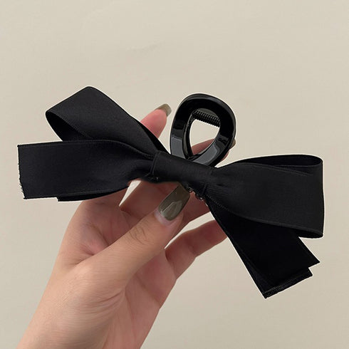 ヘアクリップ バンスクリップ リボン レディース ヘアアクセサリー 大人 まとめ髪 お洒落 オフィス雑貨 髪飾り 結婚式 演奏会 可愛い 女子会 髪留め 99ZMDZ-005