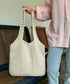 トートバッグ ニット編み レディース マザーズバッグ 肩掛けバッグ リゾート 軽量 A4 柔らかいシルエット 大人 女子 おしゃれ オフィスカジュアル 99ZYL-002