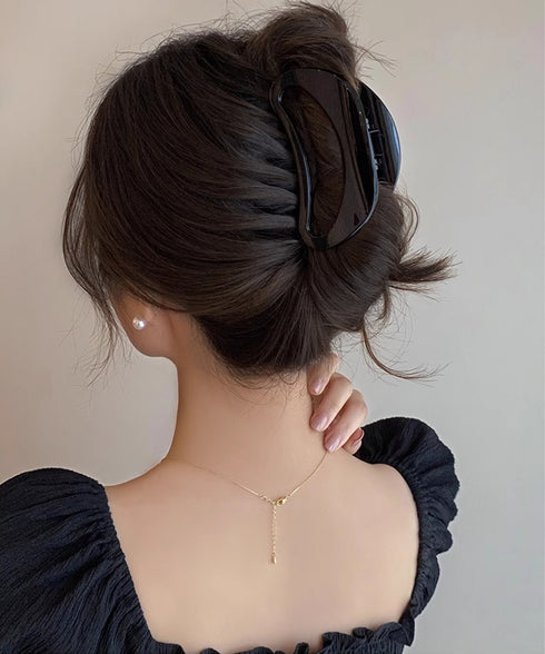 バンスクリップ レディース まとめ髪 ヘアアレンジ 髪飾り 樹脂 お洒落 オフイスカジュアル オルチャン 大人 可愛い 雑貨グッズ デート 結婚式 演奏会 99ZYSP-001