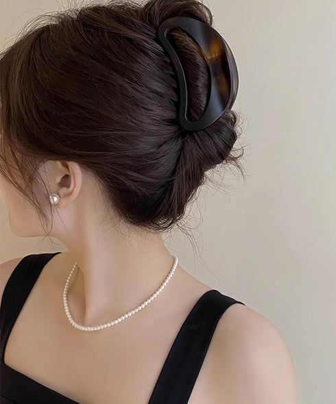 バンスクリップ レディース まとめ髪 ヘアアレンジ 髪飾り 樹脂 お洒落 オフイスカジュアル オルチャン 大人 可愛い 雑貨グッズ デート 結婚式 演奏会 99ZYSP-001