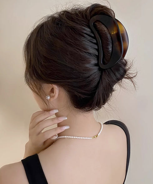 バンスクリップ レディース まとめ髪 ヘアアレンジ 髪飾り 樹脂 お洒落 オフイスカジュアル オルチャン 大人 可愛い 雑貨グッズ デート 結婚式 演奏会 99ZYSP-001