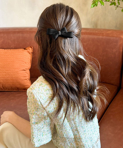 ヘアクリップ リボンヘアピン 韓国風 ヘアアクセサリー 髪飾り 髪留め シンプル フェミニン 大人可愛い オフィスカジュアル パーティー 成人式 入学式卒業式 99ZYSP-006