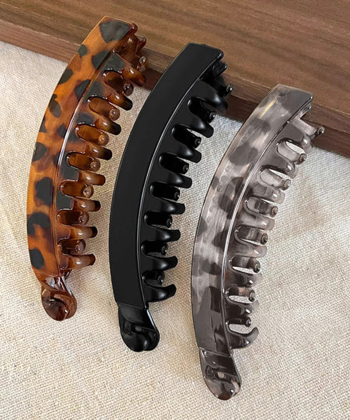 ヘアクリップ バナナクリップ 髪留め レディース ヘアアクセサリー 浴衣まつり カジュアル フェミニン シンプル プレゼント 髪飾り 結婚式二次会 おしゃれ 99ZYSP-011