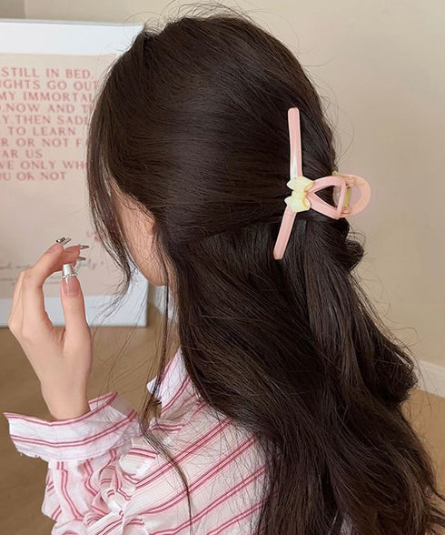 バンスクリップ リボン ヘアクリップ レディース ヘアアクセサリー リボンクリップ 韓国風 人気 髪飾り 大人可愛い まとめ髪 オフィスカジュアル 女子会小物 99ZYSP-012