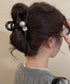 バンスクリップ ヘアクリップ パール レディース ヘアアクセサリー 韓国風 髪留め まとめ髪 おしゃれ大人可愛い オフイスカジュアル 小物 誕生日 プレゼント 99ZYSP-013