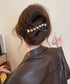 バナナクリップ パール 可愛いくま韓国風 レディース ヘアアクセサリー シンプル オフィスカジュアル きれいめ フェミニン プレゼント 髪飾り 結婚式発表会女子会 99ZYSP-016